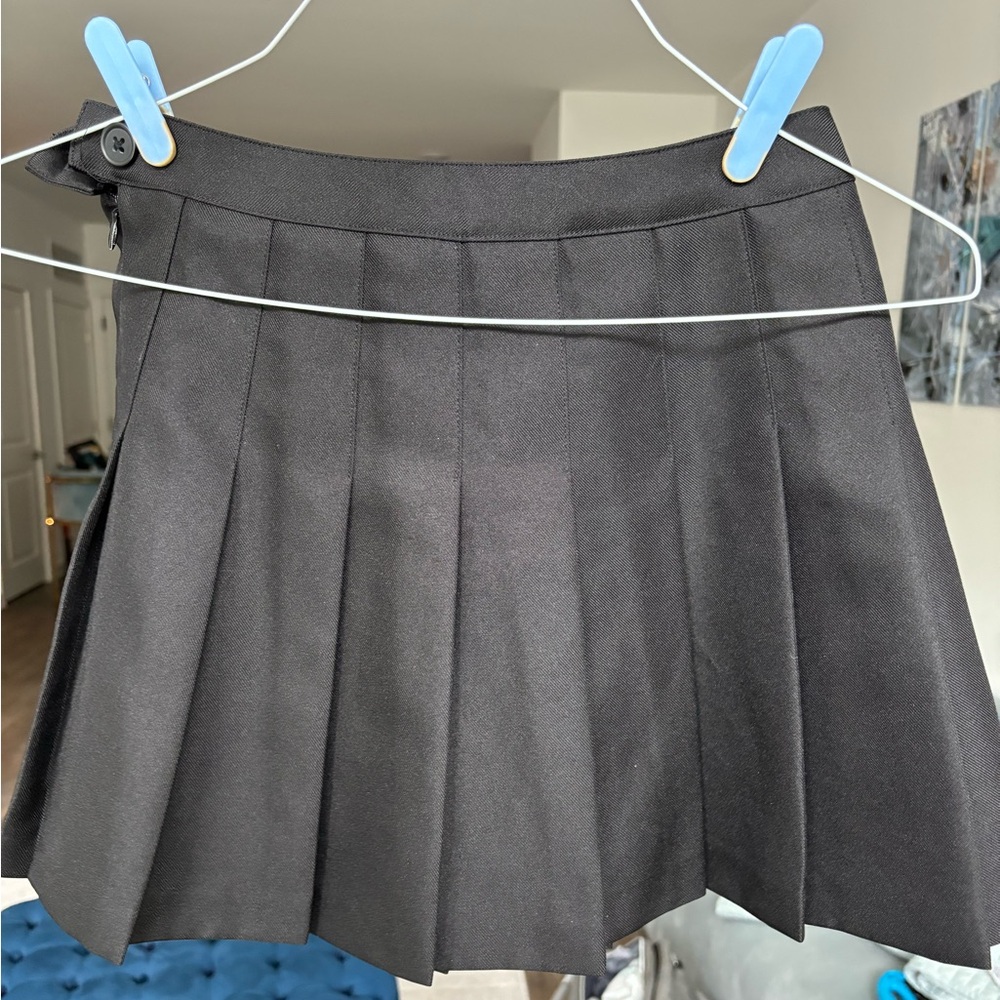 Black Pleated Skirt